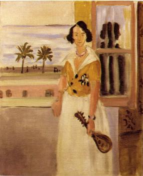 Henri Emile Benoit Matisse : woman with a mandolin
